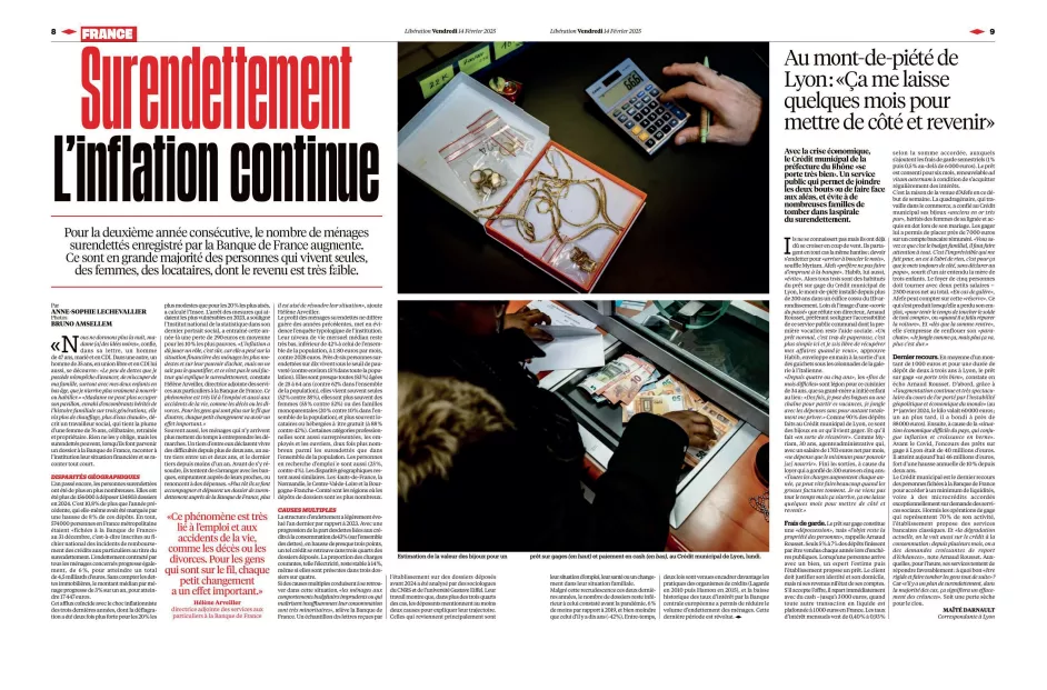 article de presse Credit Municipal Lyon surrendettement 2025 article de presse Credit Municipal Lyon surrendettement 2025